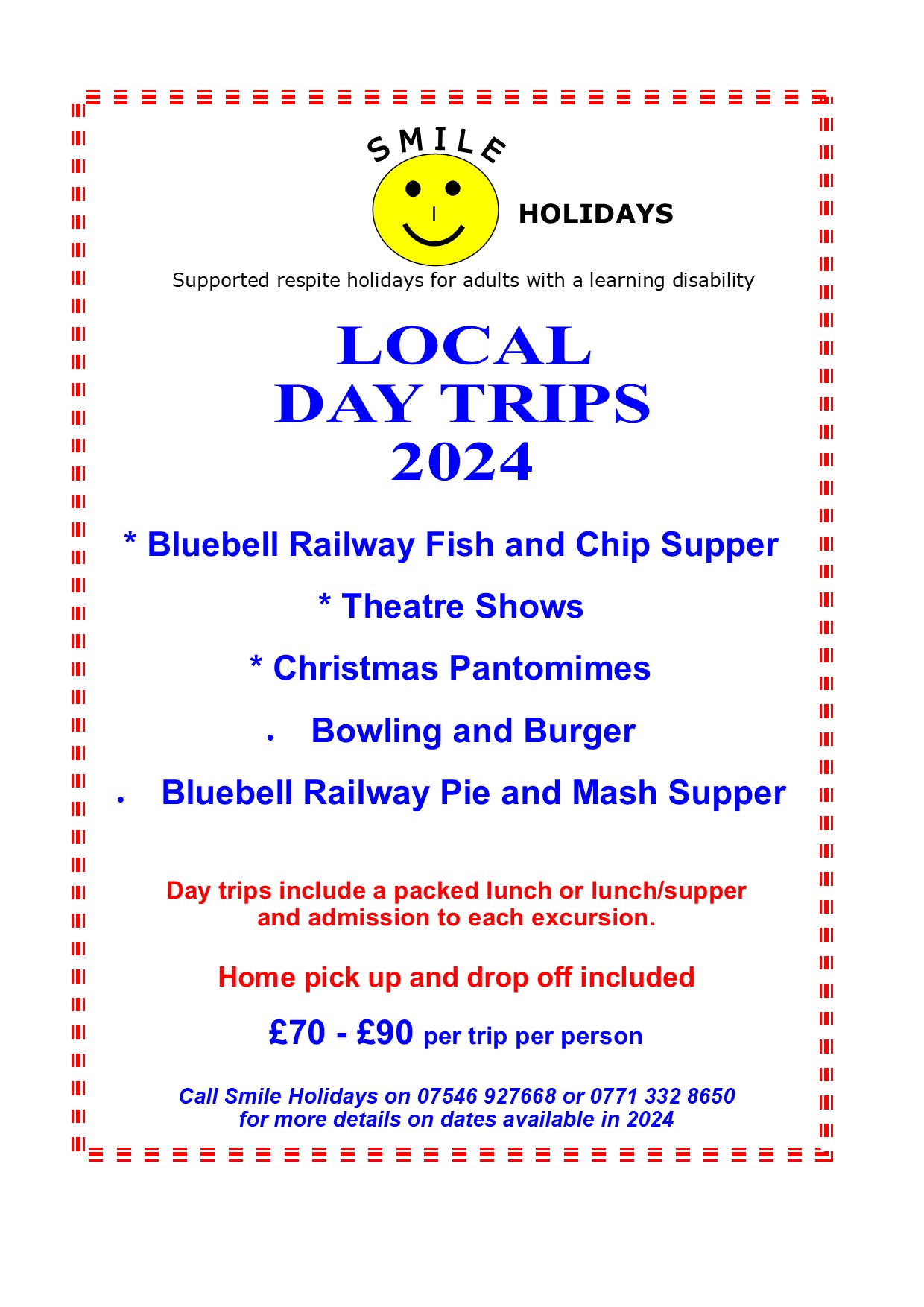 Local Day Trips from Brighton  from Smile Holidays 2024