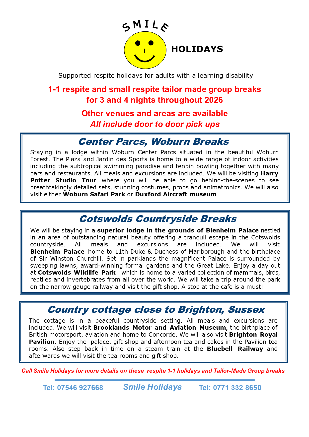 1 - 1 and and tailor-made holidays from Smile Holidays 2026 - PICTURE