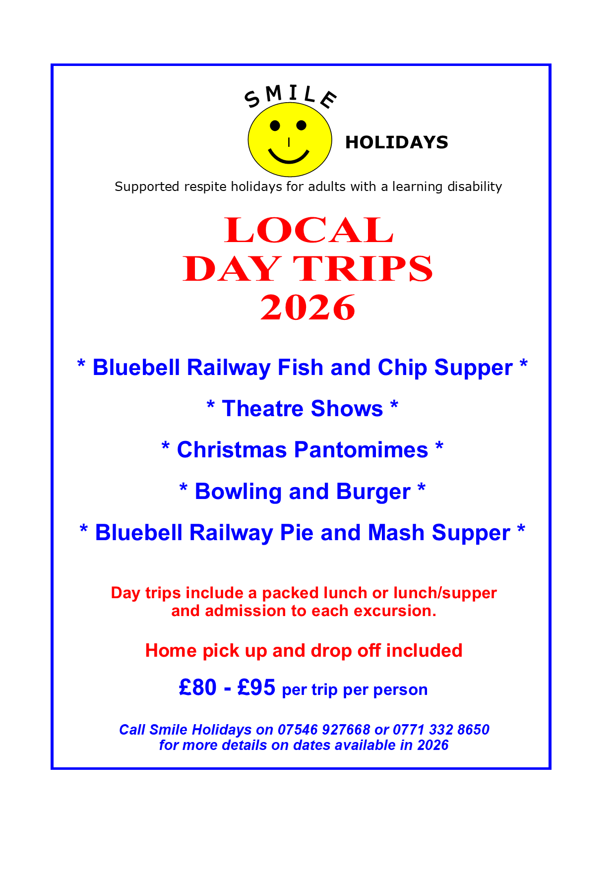 Local day trips from Brighton from Smile Holidays 2026 PICTURE