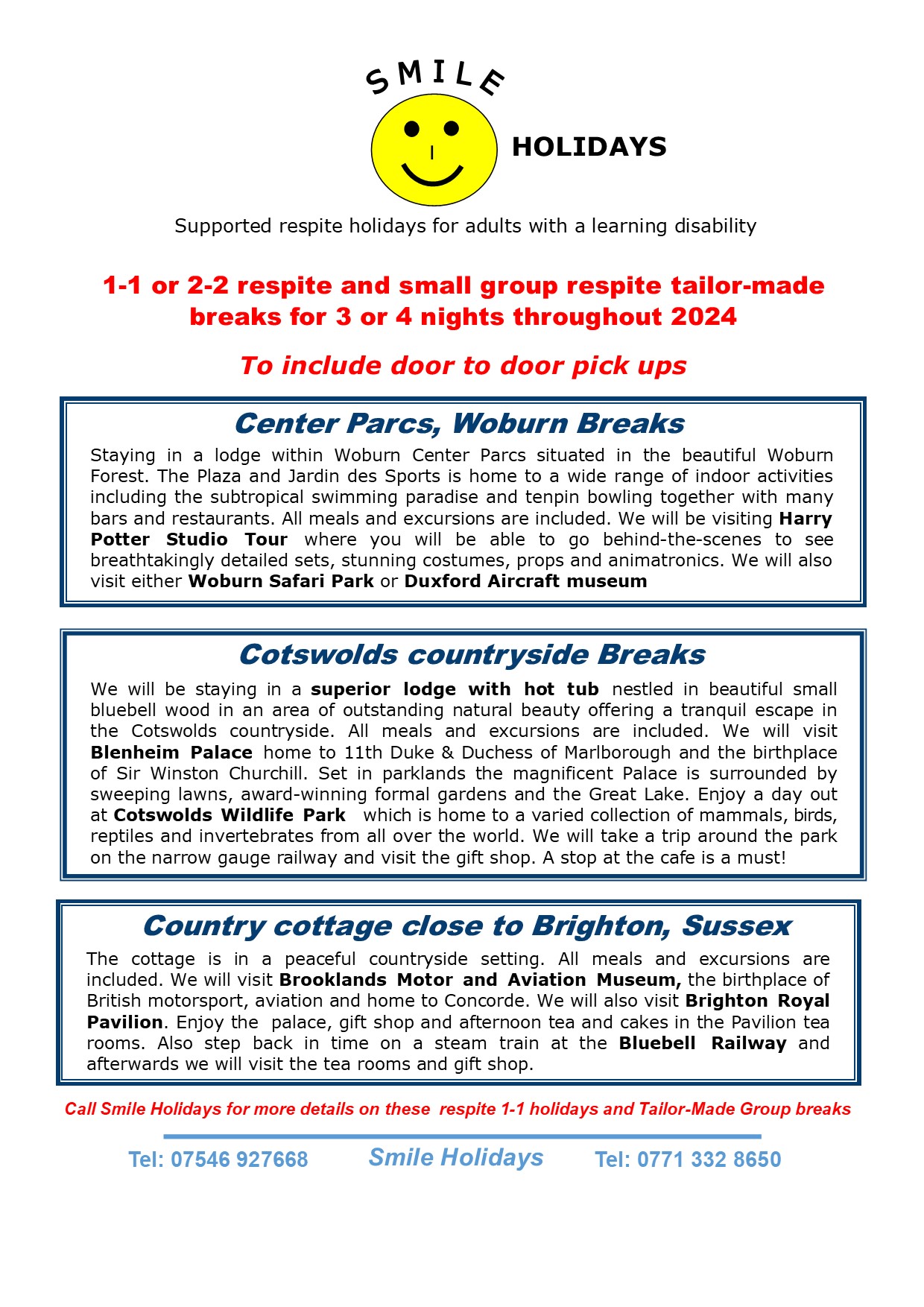 1-1 holidays and tailor-made holidays from Smile Holidays 2024